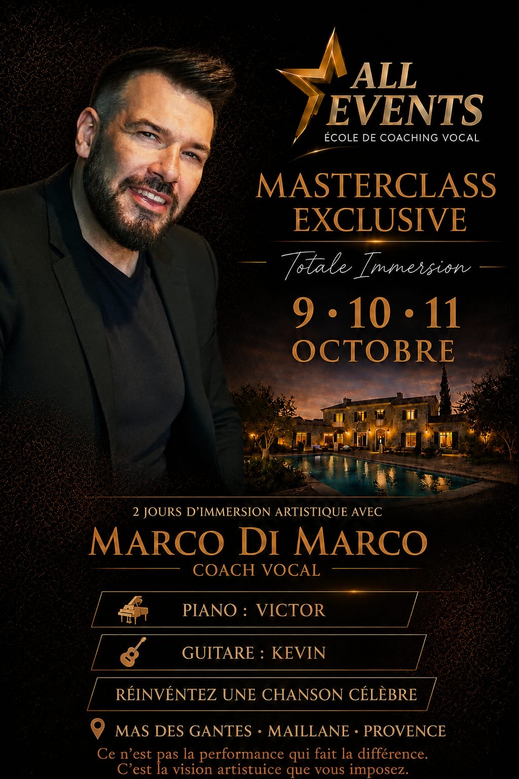 Affiche Masterclass Exclusive — Totale Immersion