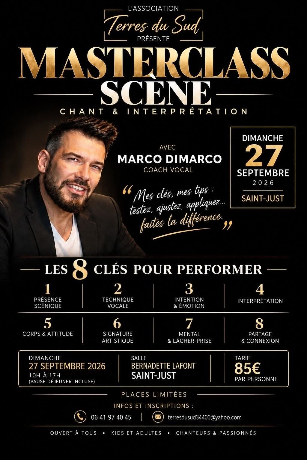 Affiche Masterclass Terres du Sud