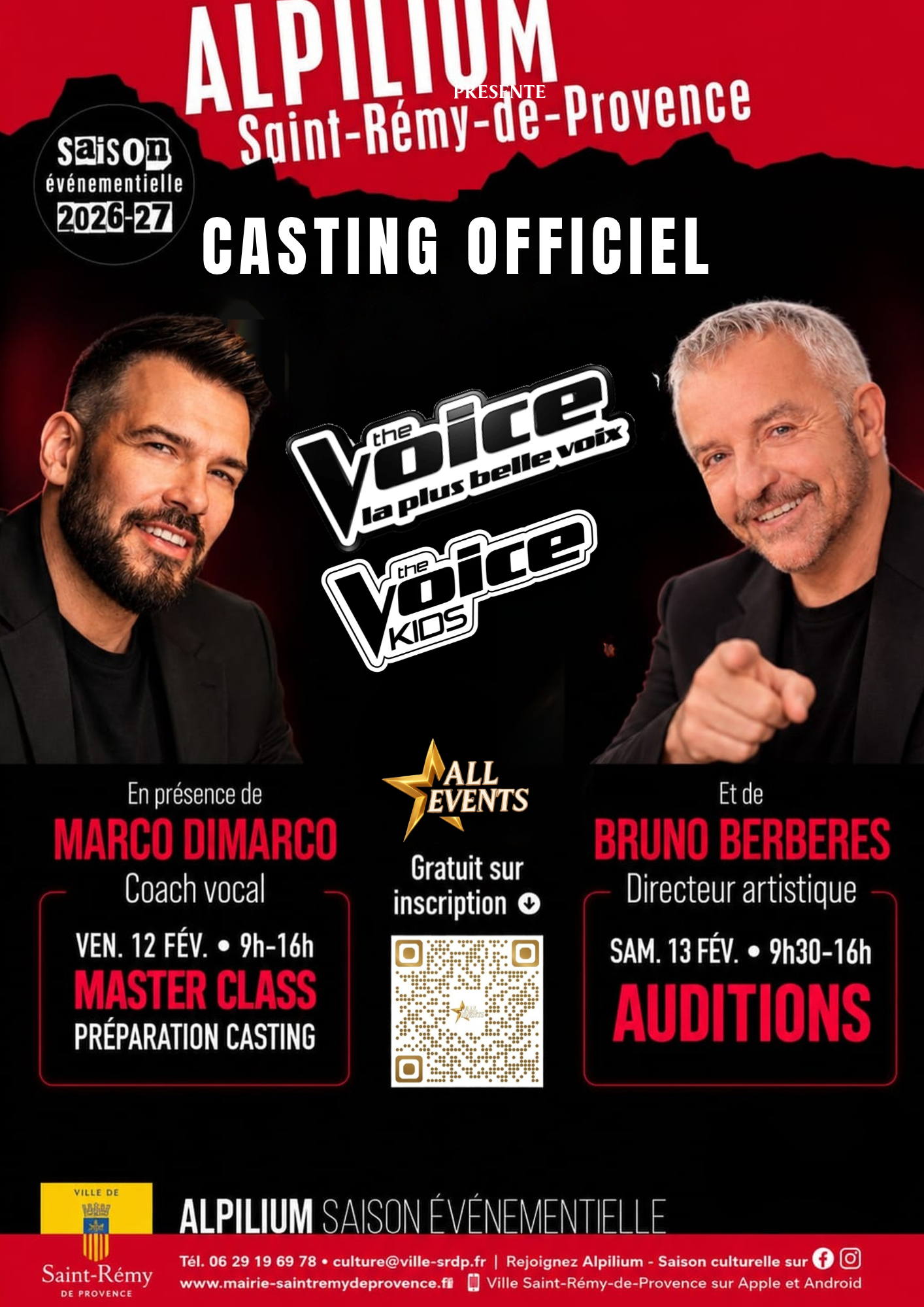 Affiche Présélection Casting The Voice