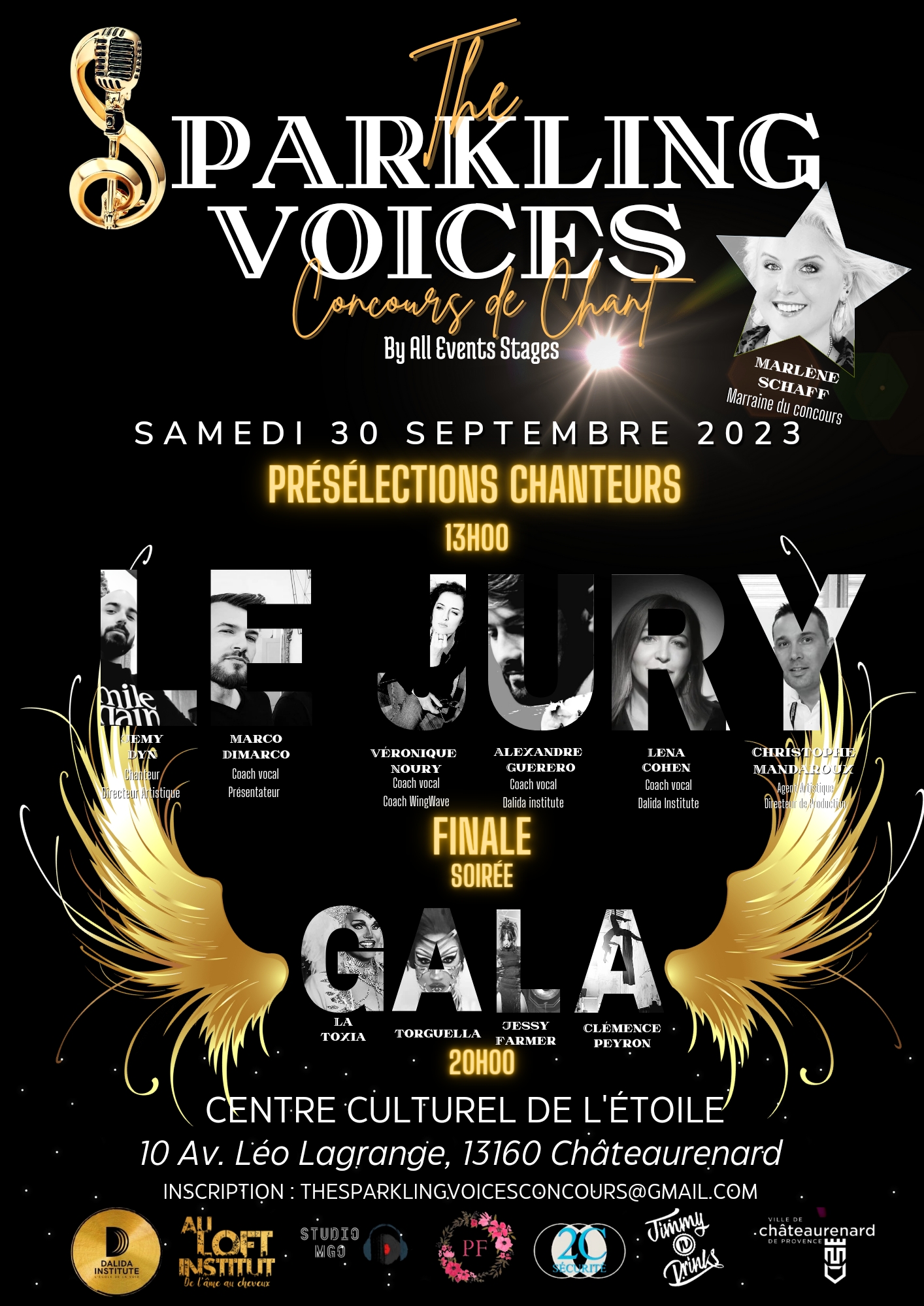 Affiche The Sparkling Voices — Concours de chant, Centre Culturel de l'Étoile