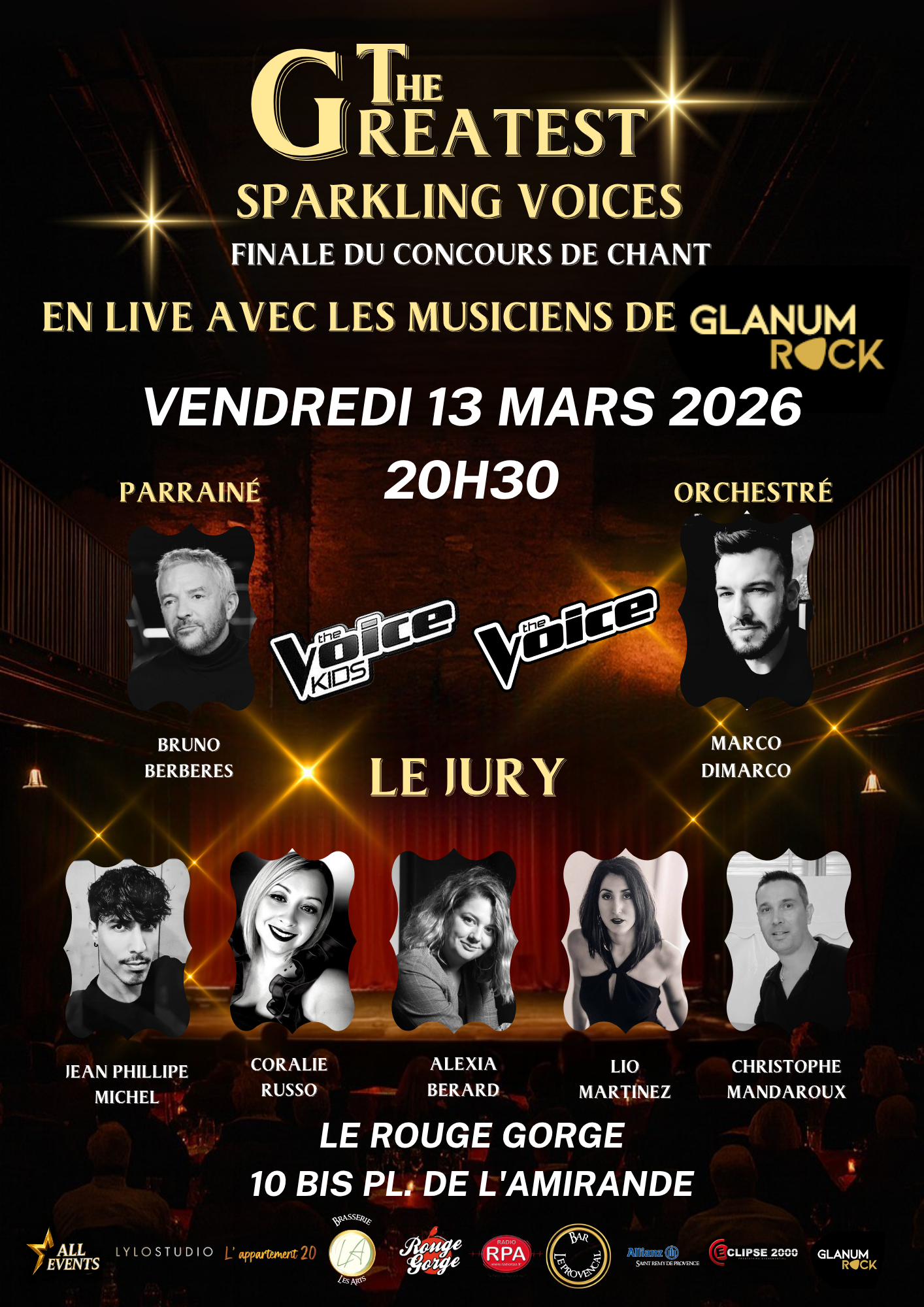 Affiche The Greatest Sparkling Voices — Finale du concours de chant